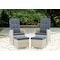 Alaterre Furniture Haven All-Weather Wicker Outdoor Recliners with Ottomans and Cushions, PK2 AWWE01EE - alternate 4